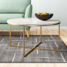 Load image into Gallery viewer, Wasser Coffee Table Faux Marble/Gold(934)
