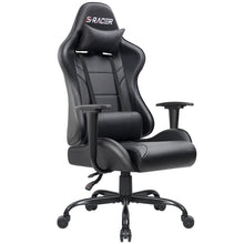 Load image into Gallery viewer, Black High-Back PC &amp; Racing Game Chair Black(1097)
