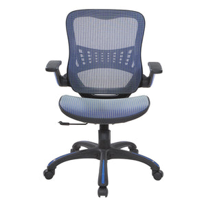 Mesh Seat and Back Manager’s Chair in Blue Mesh (SB464)