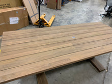 Load image into Gallery viewer, Hamptons Outdoor rectangle dining table with umbrella hole
