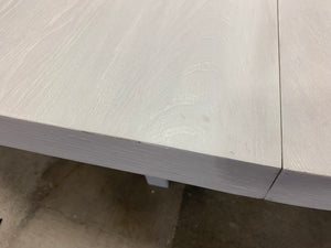 Farmhouse Round extendable table- whitewash grey