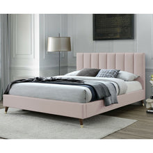 Load image into Gallery viewer, Colette Platform Bed *Headboard Only*- Blush - Queen - Velvet #642HW
