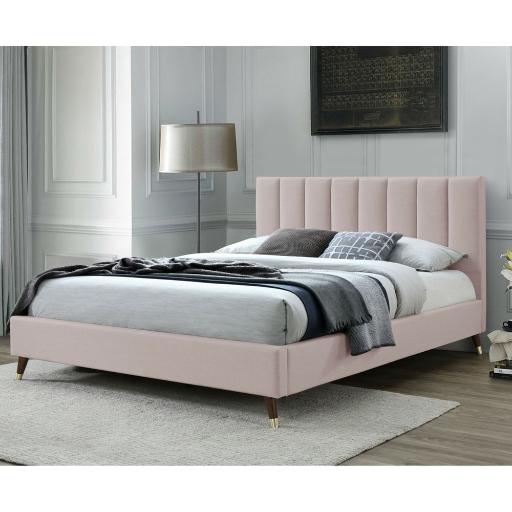 Colette Platform Bed *Headboard Only*- Blush - Queen - Velvet #642HW