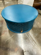 Load image into Gallery viewer, Lorraine Solid Wood Drum Coffee Table Blue
