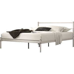 Otelia Metal Platform Bed Full, White - 398CE