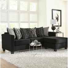 Load image into Gallery viewer, Newberg 92&quot; Right Hand Facing Modular Sectional with Ottoman Black #636HW
