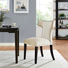 Load image into Gallery viewer, Curve Beige  Fabric Dining Chair 5083RR
