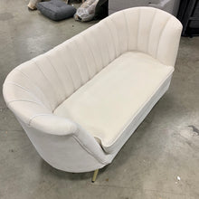 Load image into Gallery viewer, Lilo Velvet Cream 65&quot; Round Arm Loveseat
