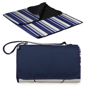 Picnic Time Blanket Tote Navy Stripe(1192)