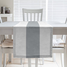 Load image into Gallery viewer, 90&quot; L x 16&quot; W White Las Vegas Football Stripes Table Runner 325 DC
