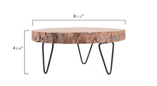 Load image into Gallery viewer, Portalia Small Paulownia Wood Pedestal Plant Stand #93-NT
