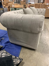 Load image into Gallery viewer, Waltman Chesterfield 98.5” Rolled Arm Sofa-Light Grey

