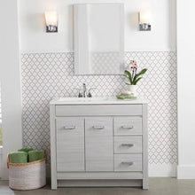 Load image into Gallery viewer, Warford 36.25 in. W x 18.75 in. D Bath Vanity in Elm Sky *BASE ONLY* 5856RR
