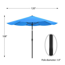 Load image into Gallery viewer, Kelton 10&#39; Market Umbrella Brilliant Blue(1234)
