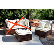 Load image into Gallery viewer, Burruss 84.5&#39;&#39; Wide Outdoor Reversible Patio Chairs with Cushions .
