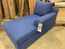 Load image into Gallery viewer, Klaussner Home furnishings right arm facing chaise lounge Blue *AS IS*
