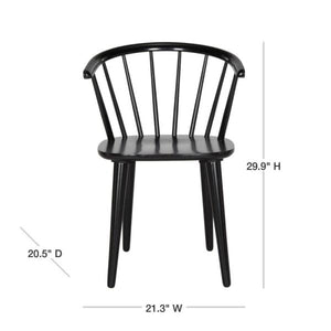 Blanchard Black Wood Dining Chair Set of 2(2319RR)