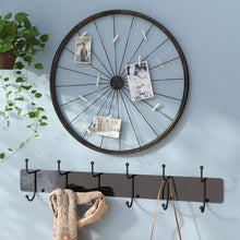 Load image into Gallery viewer, Millanocket Metal Wheel Photo Holder Wall Decor #608HW

