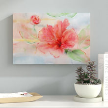 Load image into Gallery viewer, &#39;Hibiscus&#39; Graphic Art Print on Wrapped Canvas #376HW
