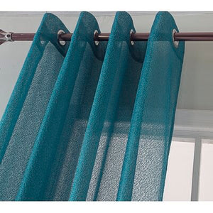 Vilonia Lace Solid color semi sheer grommet curtain 2 panels #286ha