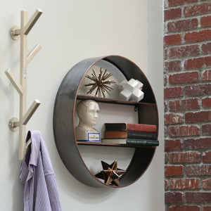 Coraline Metal Wall Shelf Gray(1245)