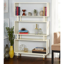 Load image into Gallery viewer, Simple Living Margo Mid-Century 3-shelf Bookshelf Simple Living Margo Mid-Century 3-shelf Bookshelf White(420)
