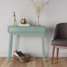 Load image into Gallery viewer, Hafley Two Drawer Console Table Smoke Green(1404)
