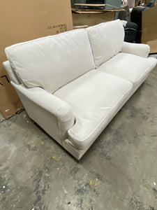 Oshaughnessy 85" Round Arm Sofa Creamy White