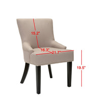 Load image into Gallery viewer, Lotus Linen Upholstered Side Chair Set of 2 *AS IS #506HW
