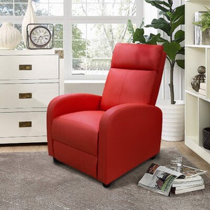 Sykora Manual Recliner-Red #4725