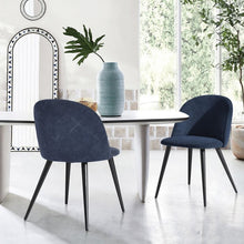 Load image into Gallery viewer, Witherspoon Upholstered Side Chair Dark Blue (Set of 2) #666HW
