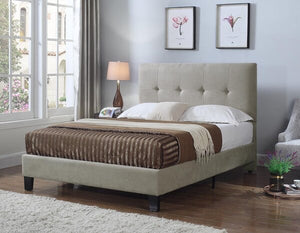 Borum Upholstered Standard Bed-Full-Taupe #3080