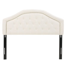 Load image into Gallery viewer, Thelonius Upholstered Panel Headboard Full/Queen Ivory
