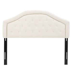 Thelonius Upholstered Panel Headboard Full/Queen Ivory