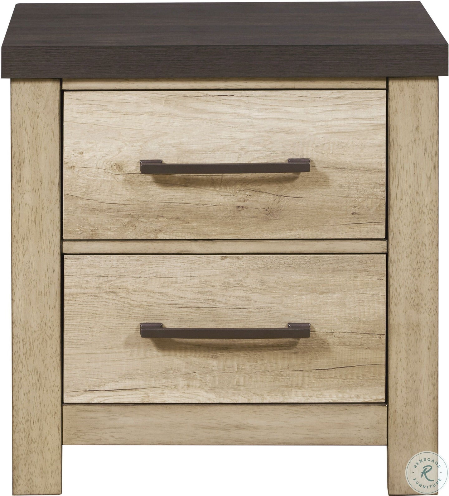 Barnwood Brown Drawer Nightstand