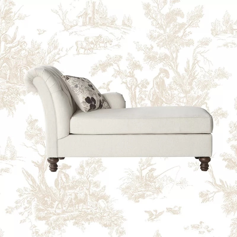 Beverly Chaise Lounge White