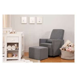 DaVinci Olive Glider and Ottoman Dark Gray(1411)