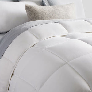 Oversized King White All Season Single Down Alternative Comforter #260HW