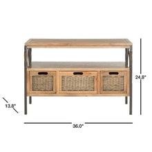 Load image into Gallery viewer, Joshua Oak Storage Console Table(2109RR)
