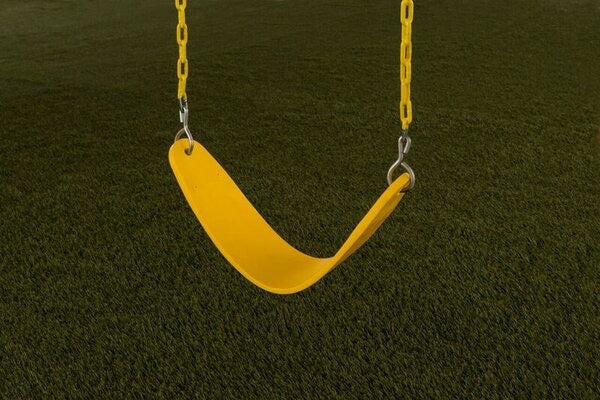 Plastic Belt Swing seat with chains-Yellow #86-NT