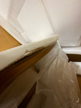 Load image into Gallery viewer, Mila Pedestal Coffee Table White Marble/Brass AS IS 3121RR
