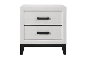 Jerold 2-Drawer Nightstand-White #111-NT
