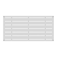 Load image into Gallery viewer, 2 ft. H x 4 ft. W Boardwalk Decorative Privacy Screen 3 panels White(1448)
