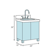 Load image into Gallery viewer, Lata 48&quot; Single Bathroom Vanity AS IS
