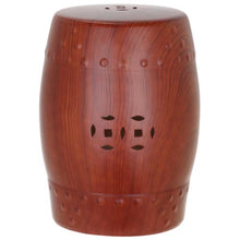 Load image into Gallery viewer, Ming Forest Red Ceramic Decorative Garden Stool(2312RR)
