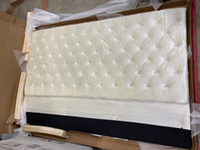 Load image into Gallery viewer, Cream Tufted Upholstered King Headboard (487MM)
