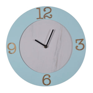 12" Round Blue/Marble Wall Clock 141CDR