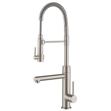 Load image into Gallery viewer, Artec Pro Pull Down Single Handle Kitchen Faucet Stainless Steel(901)
