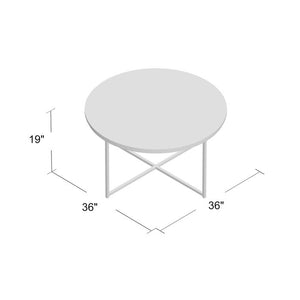 Wasser Coffee Table Faux Marble/Gold(934)