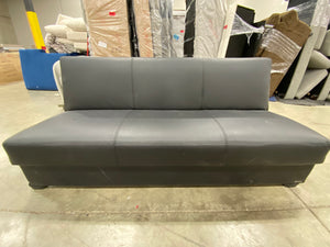 Armless Faux Leather Sofa Piece *AS-IS* 7738RR-OB